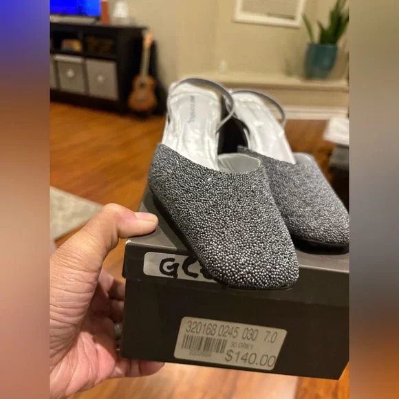 Ana Bonilla women’s dressy silver heels, size 7 - Picture 5 of 5